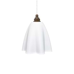 White Cloth Pendant Light
