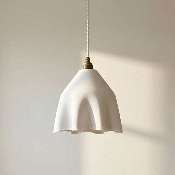 Soft White Drape Pendant Light