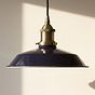 Navy Blue Small Trinity Metal Painted Pendant Light