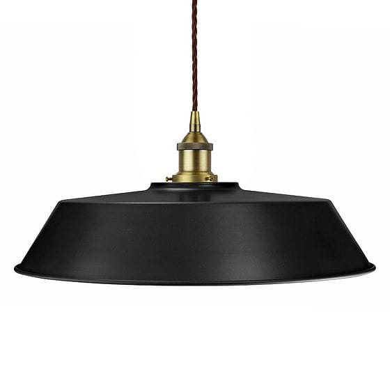Matt Black Large Chancery Painted Pendant Light