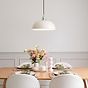 Clay White Worcester Painted Pendant Light