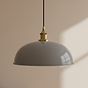 French Grey Worcester Painted Pendant Light