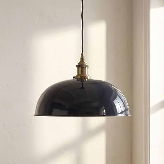 Navy Blue Worcester Painted Pendant Light