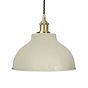 White & Antique Brass Pendant Light