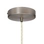 Soho Lighting Brushed Chrome Decorative Bulb Holder with Cream Twisted Cable