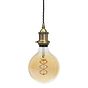 Antique Brass Exposed Bulb Pendant Light

