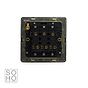 Soho Lighting Antique Copper 10A 3 Gang 2 Way Switch