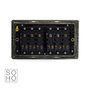 Soho Lighting Antique Copper 10A 6 Gang 2 Way Switch