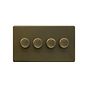 Bronze 4 Gang Dimmer Switch
