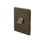 Soho Lighting Bronze 20A 1 Gang 2 Way Toggle Switch Screwless