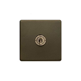 Bronze 1 Gang Intermediate Toggle Switch