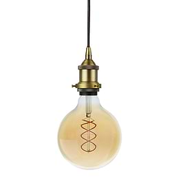 Brass Exposed Bulb Pendant Light
