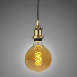 Brass Exposed Bulb Pendant Light