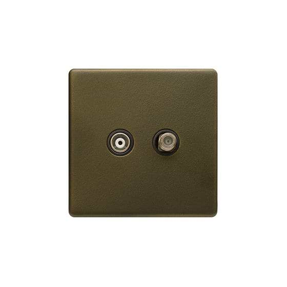 Bronze TV & Satellite Socket