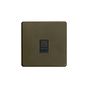 Soho Lighting Bronze 1 Gang Data Socket RJ45 Ethernet Cat5/6 Screwless