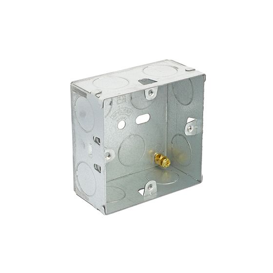 1 Gang 35mm Steel Pattress Box (Back Box)