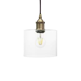 Petite Clear Glass Pendant Light