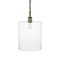 Lowell Grand Clear Cylindrical Glass Pendant Light