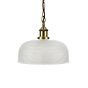 Prismatic Stepped Dome Glass Pendant Light