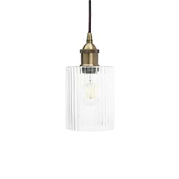  Cylinder Glass Pendant Light