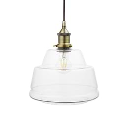  Stepped Glass Pendant Light