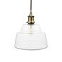 Stepped Clear Glass Pendant Light