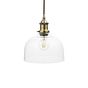Clear Glass Dome Pendant Light