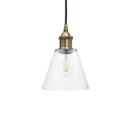 Clear Glass Bell Pendant Light