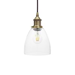 Small Clear Glass Pendant Light