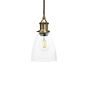 Small Cone Clear Small Glass Pendant Light