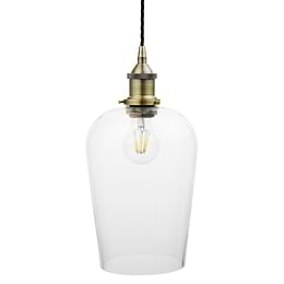 Clear Glass Vase Pendant Light