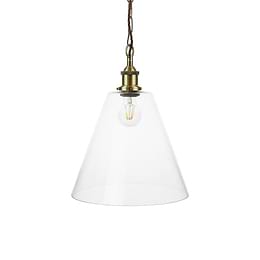  Cone Glass Pendant Light