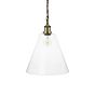 Large Clear Cone Glass Pendant Light