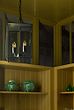 Matt Black Small Lantern Pendant Light