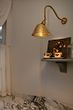 Soho Lighting Claridge Lacquered Aged Brass Adjustable Reading Wall Light