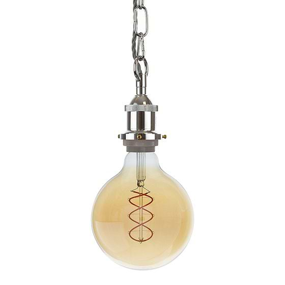 Soho Lighting Nickel Decorative Bulb Holder with Chain