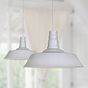 Grey Haze Industrial Dining Room Pendant Light - Large Argyll - Soho Lighting