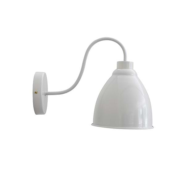 Satin Grey Haze Vintage Wall Light - Oxford - Soho Lighting