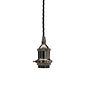 Soho Lighting Black Nickel Decorative Bulb Holder with Black Twisted Cable