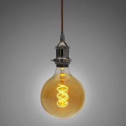 Brass Exposed Bulb Pendant Light