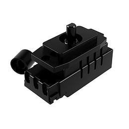 Crabtree Grid Adaptor with Enkin Black Grid 1000W Intermediate Dummy Dimmer Module