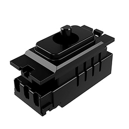 Hager Grid Adaptor with Enkin Black Grid 250W LED Multiway Dimmer Module