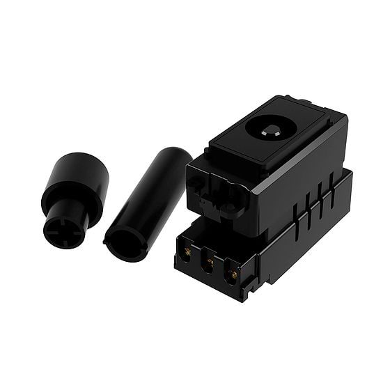 Scolmore Grid Adaptor with Enkin Black Grid 1000W Intermediate Dummy Dimmer Module