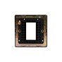 Soho Lighting Matt Black 1 x25mm EM-Euro Module Faceplate