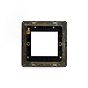 Soho Lighting Matt Black 2 x25mm EM-Euro Module Faceplate