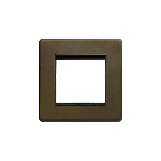 Soho Lighting Bronze 2 x25mm EM-Euro Module Faceplate