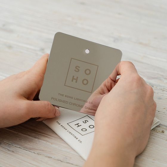 Soho Metal Finish Sample Polished Chrome