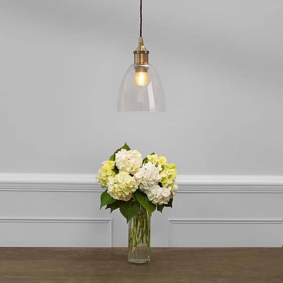 Small Clear Glass Pendant Light