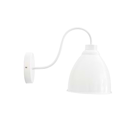 White cone wall sconce