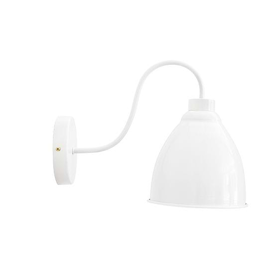 White cone wall sconce